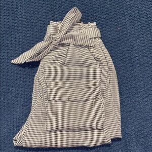 Checkered Black and White Skirt